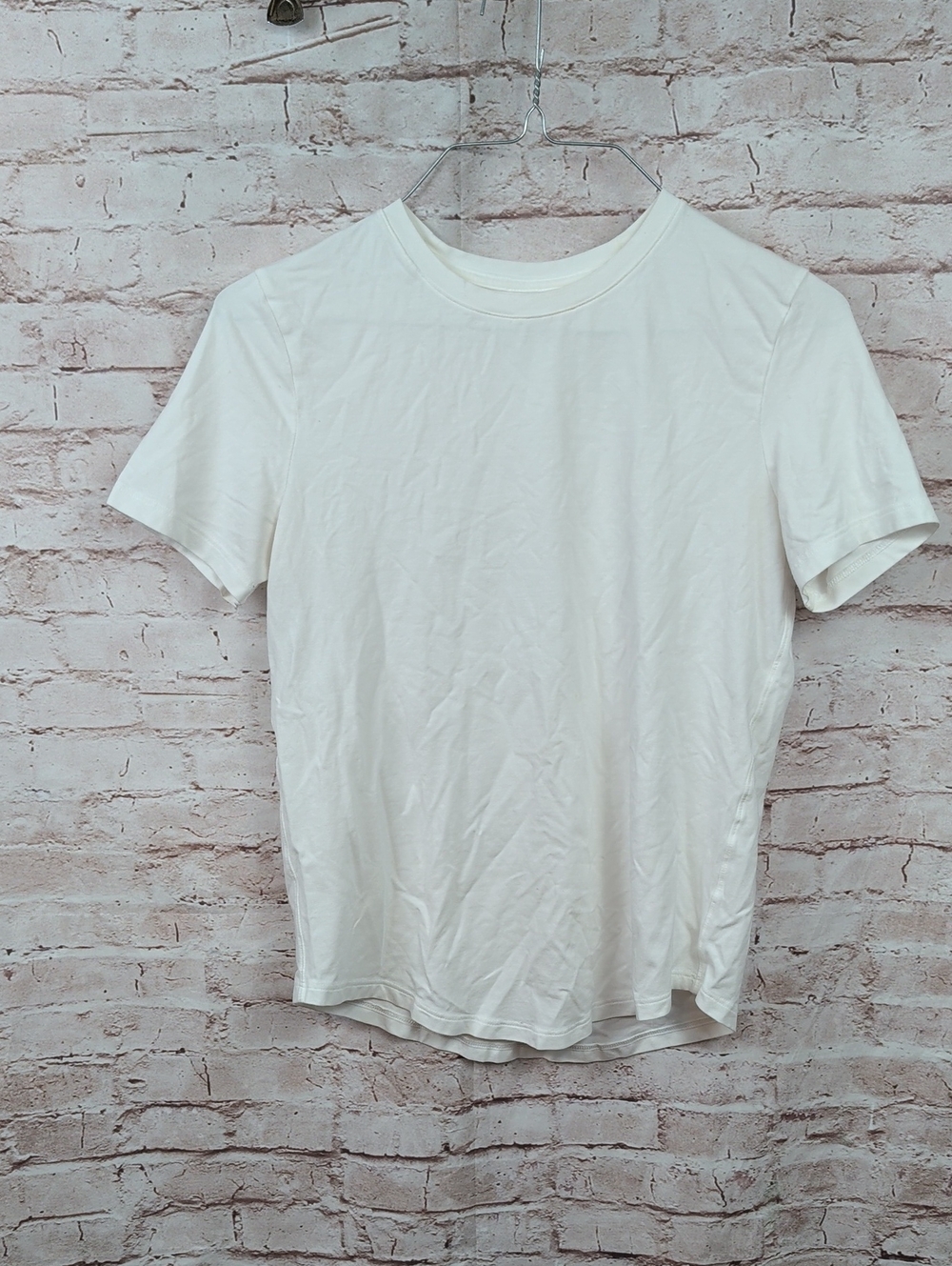 Lululemon White Crew Neck T-Shirt Small